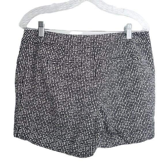 Apt 9 Black White Geo Plaid Shorts - Picture 2 of 5